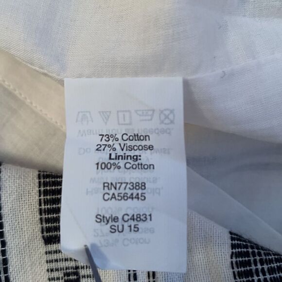 MADEWELL Cotton Striped Mini Skirt Size XS - Picture 7 of 7